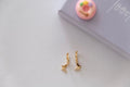 Kids Butterfly  Hoop Earring  18 k Gold Plated 